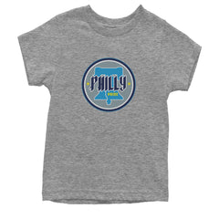 Philly Pride Liberty Bell Youth T-shirt Heather Grey