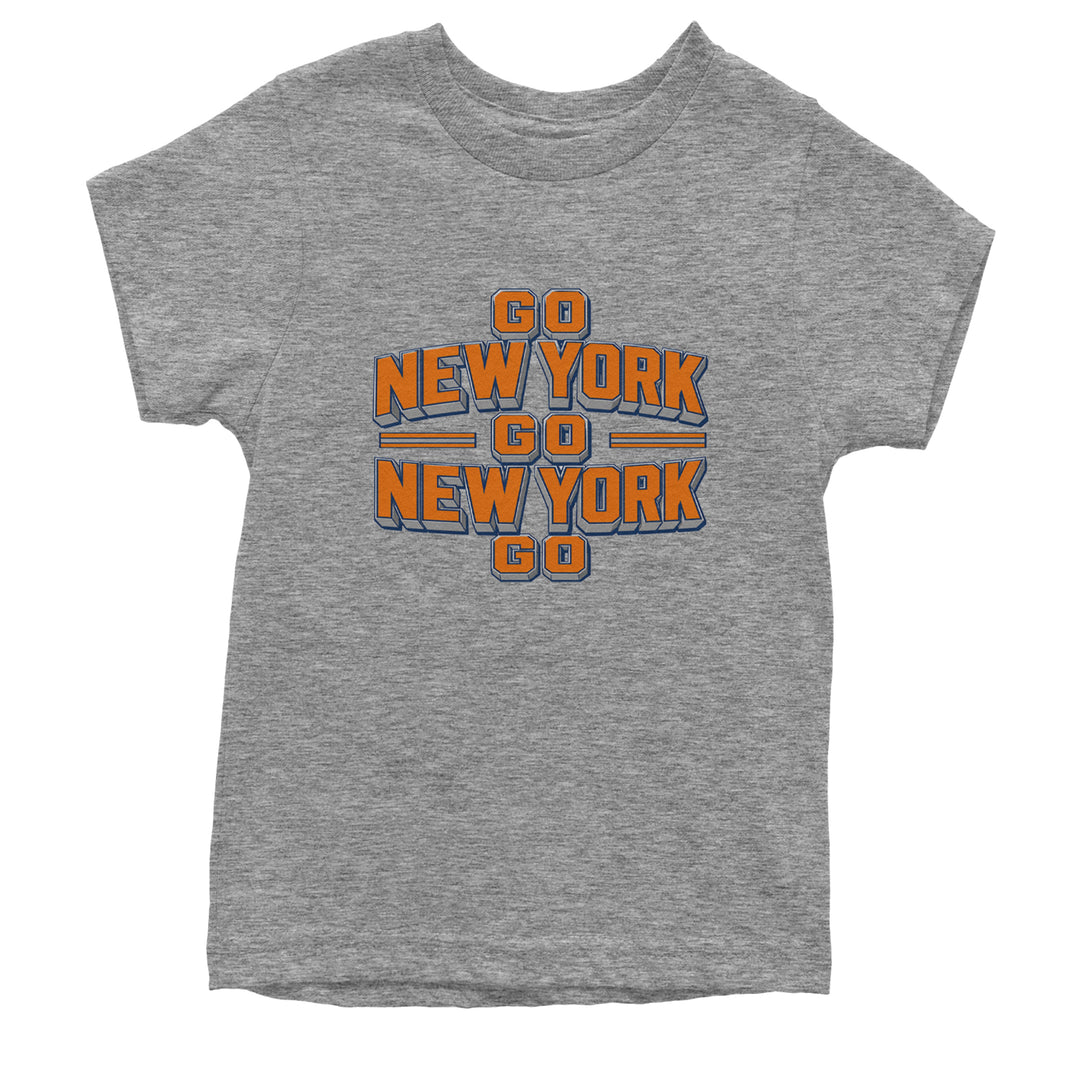 Go New York Go Basketball Youth T-shirt Heather Grey