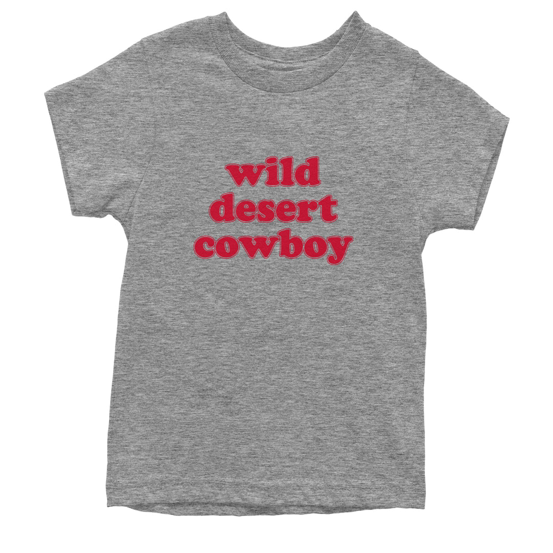 Wild Desert Cowboy Country Youth T-shirt Heather Grey