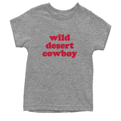 Wild Desert Cowboy Country Youth T-shirt Heather Grey