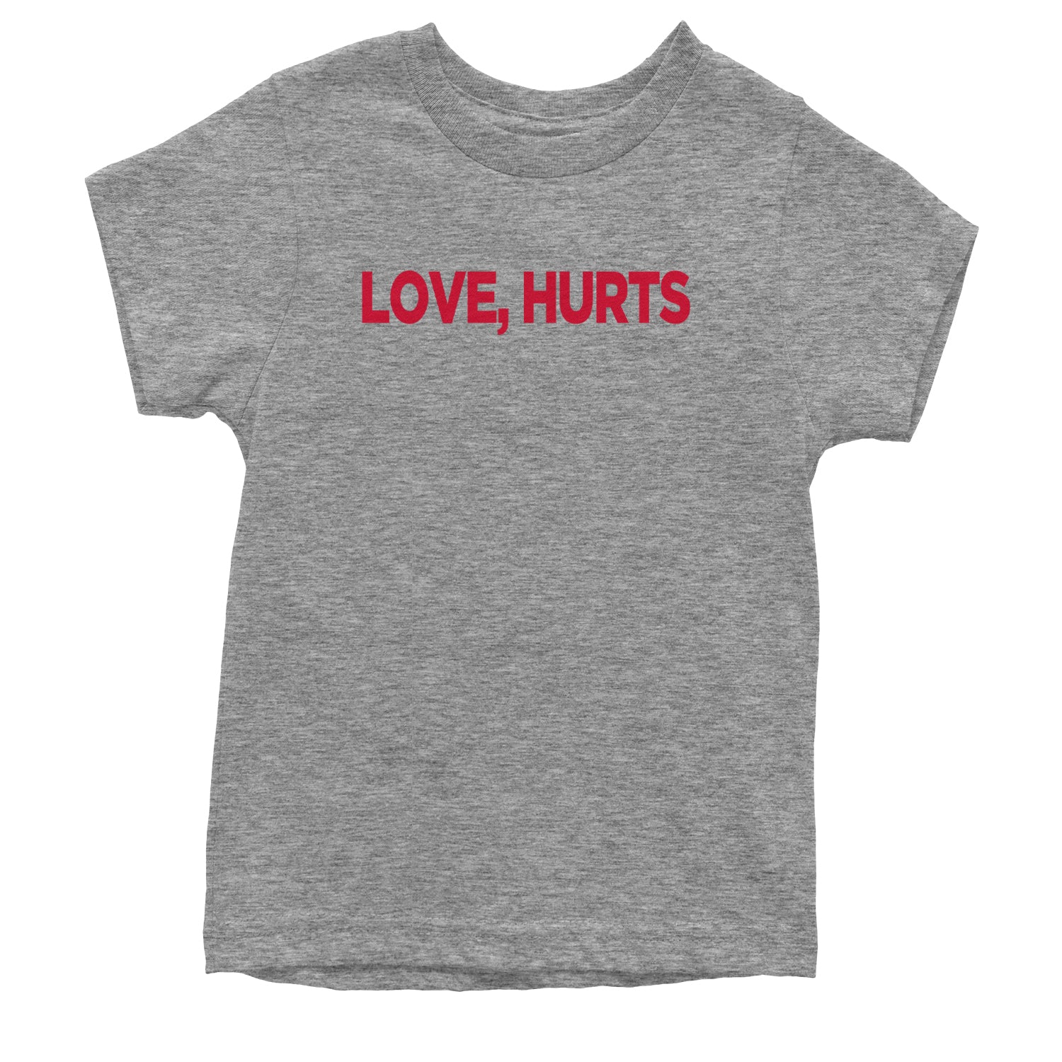 Love Hurts Youth T-shirt Heather Grey