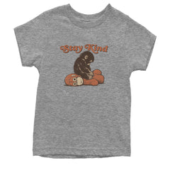 Punch Stay Kind Macaque Youth T-shirt Heather Grey