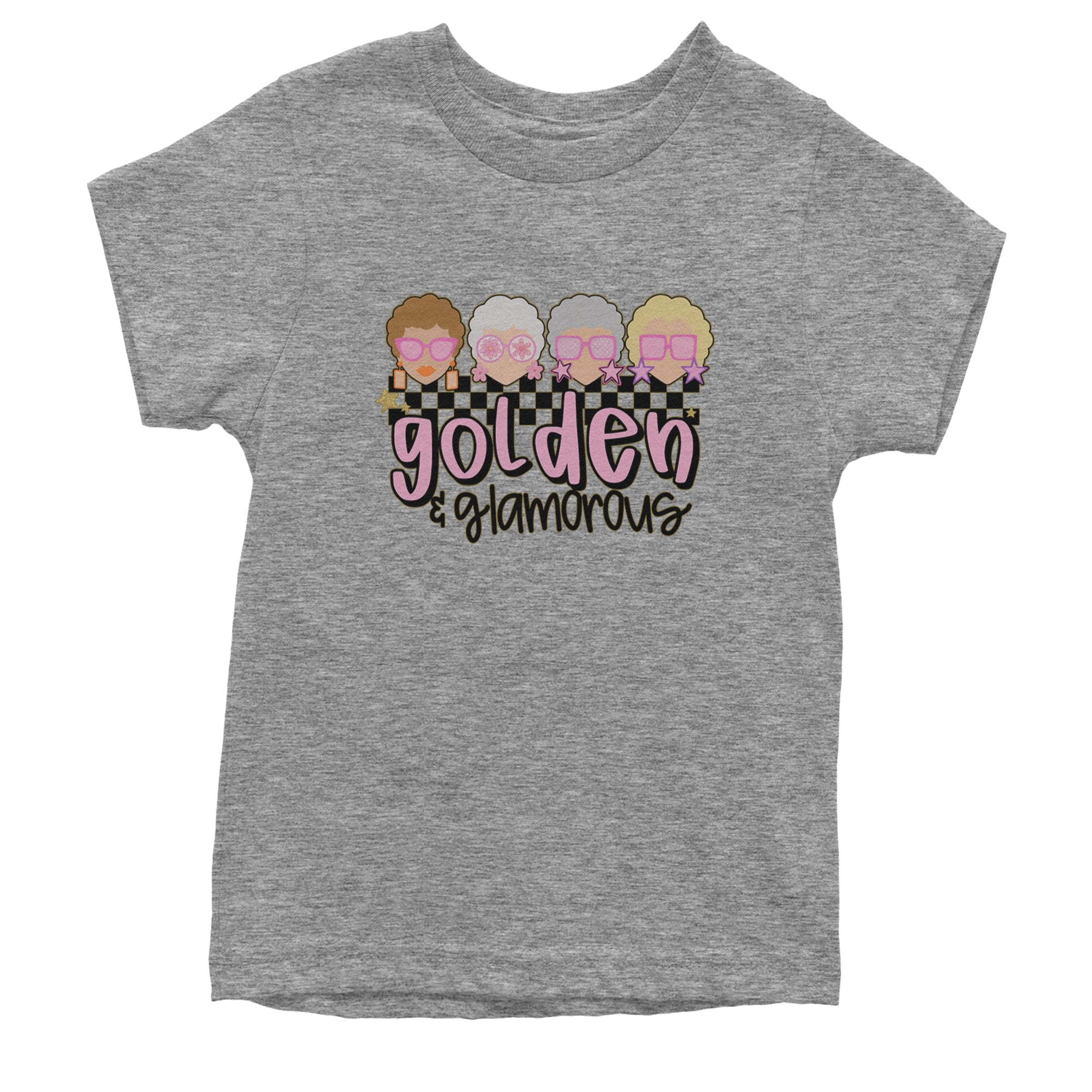 Golden And Glamorous Golden Girls Youth T-shirt Heather Grey