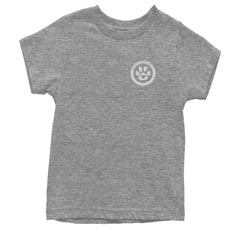 TLC To Love a Canine Dog Rescue White Youth T-shirt Heather Grey