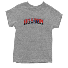 Boston City Pride Skyline Youth T-shirt Heather Grey