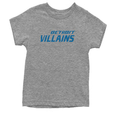 Detroit Villains Grit Football Youth T-shirt Heather Grey