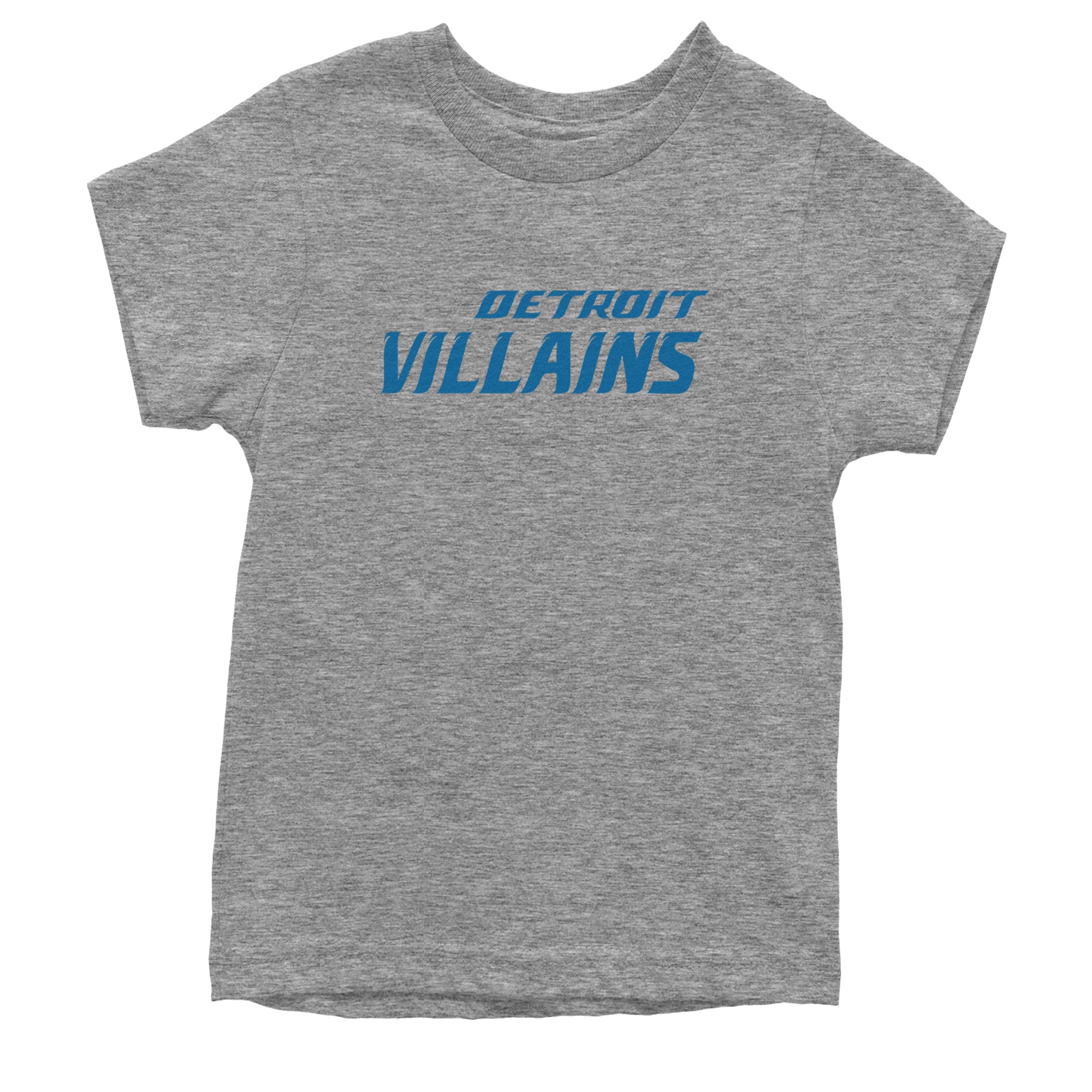 Detroit Villains Grit Football Youth T-shirt Heather Grey