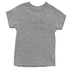 Beautiful Chaos Glitter Music Festival Youth T-shirt Heather Grey