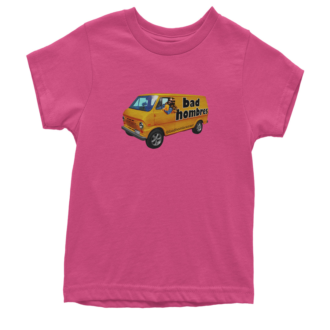 Bad Hombres Van West Chester Band Youth T-shirt Hot Pink