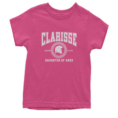 Clarisse Daughter of Ares Battle Ready Youth T-shirt Hot Pink