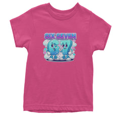 67 Six Seven Meme Kawaii Cloud Youth T-shirt Hot Pink
