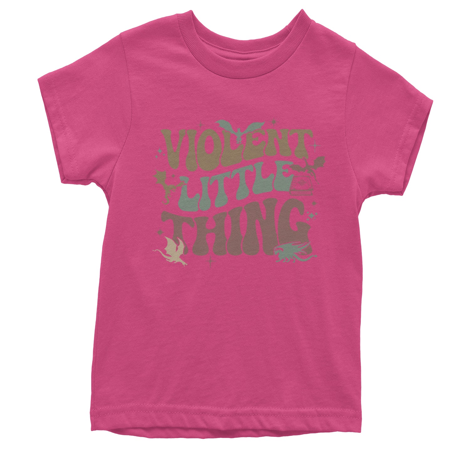 Violent Little Thing Dragon Youth T-shirt Hot Pink