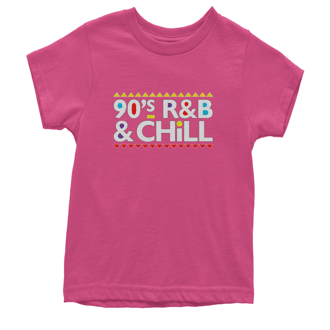 90s R&B and Chill Retro Throwback Youth T-shirt Hot Pink