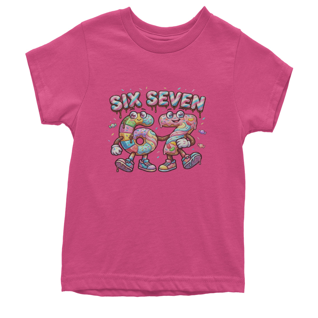 67 Candy Swirl Meme Youth T-shirt Hot Pink
