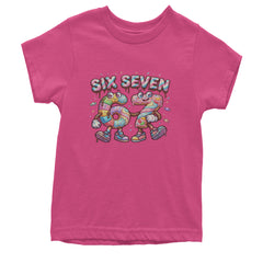 67 Candy Swirl Meme Youth T-shirt Hot Pink