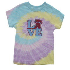 Love Philly Liberty Bell Youth T-shirt Tie-Dye Jellybean