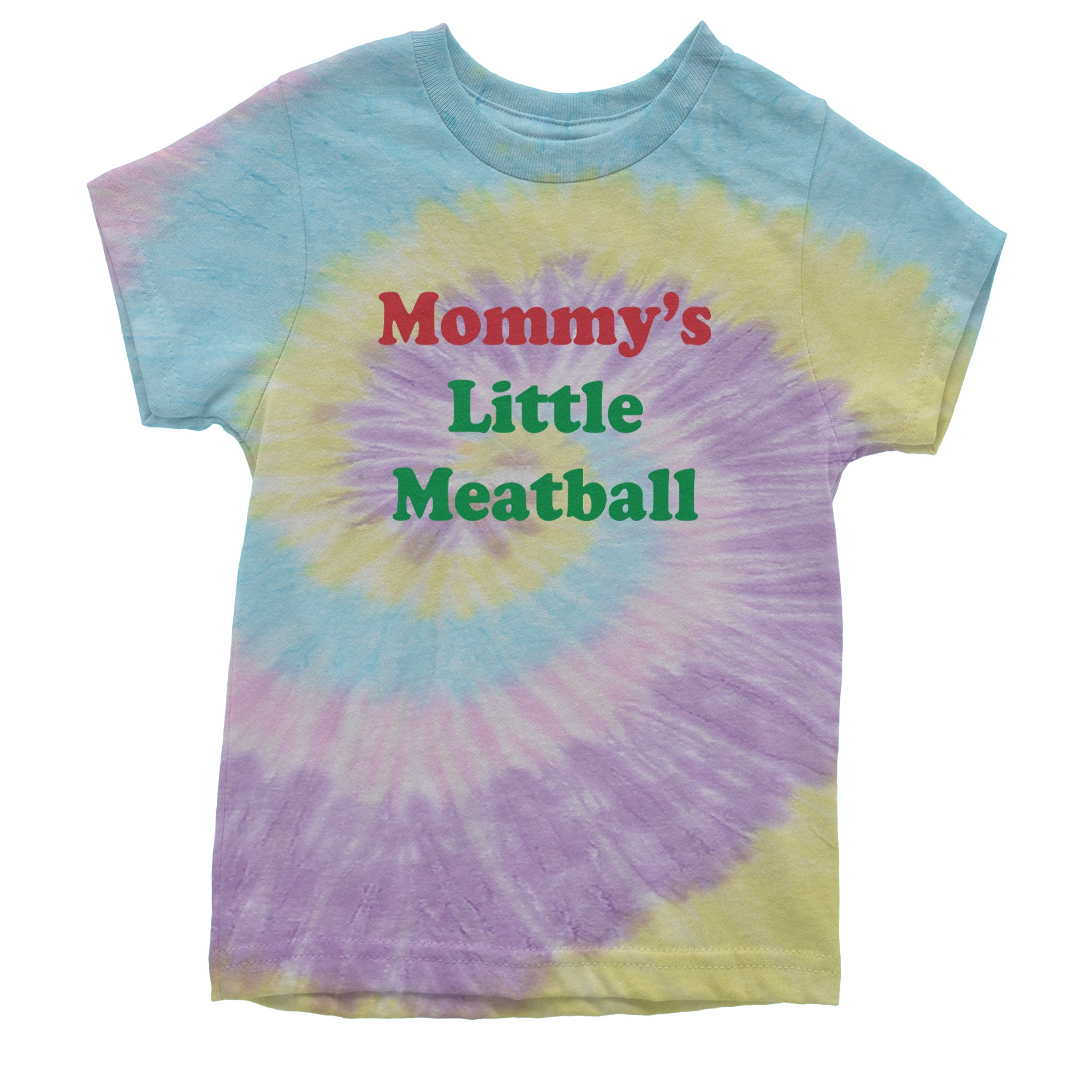 Mommy's Little Meatball Love Island Youth T-shirt Tie-Dye Jellybean