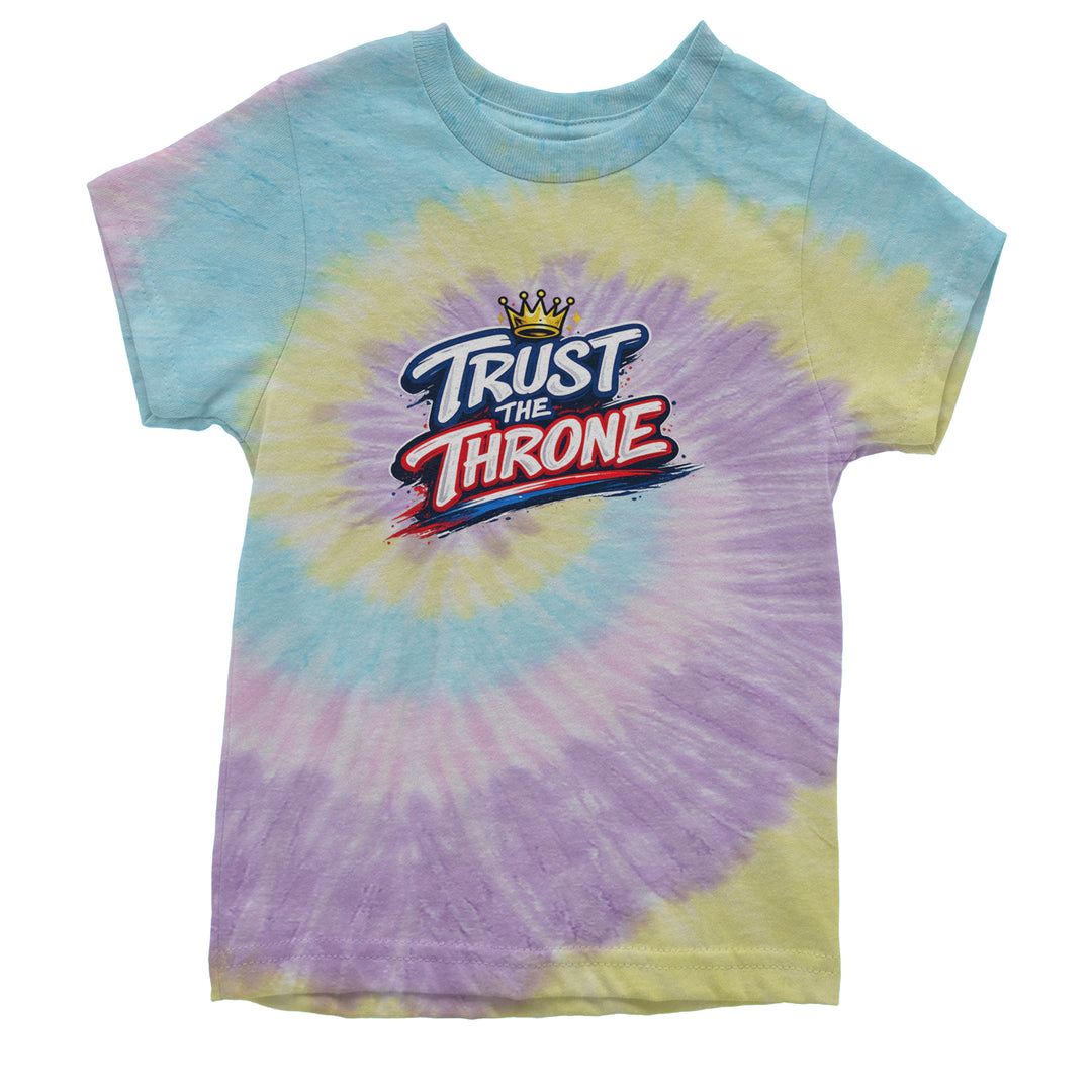 Trust The Throne Crown Philly Hoops Youth T-shirt Tie-Dye Jellybean