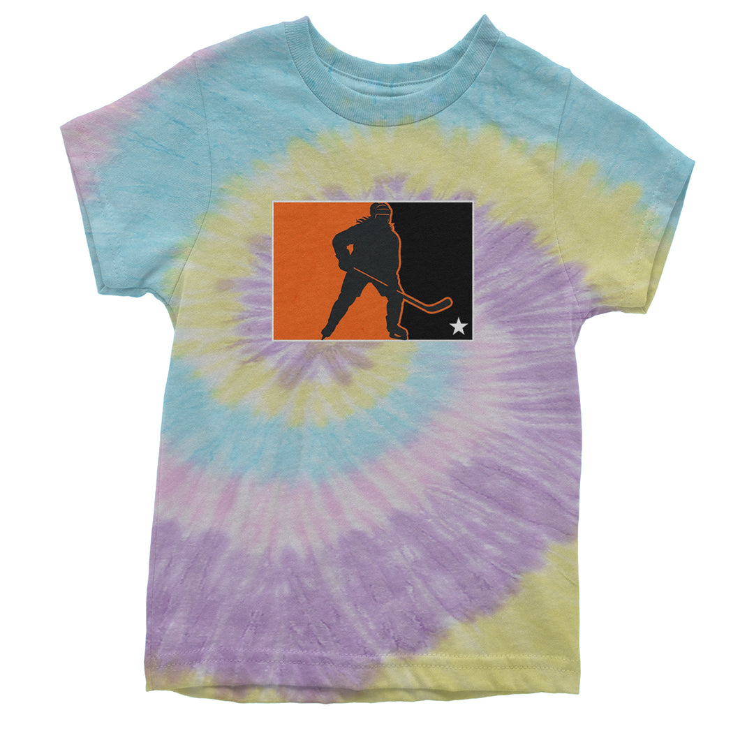 Hockey Enforcer Retro Vintage Youth T-shirt Tie-Dye Jellybean