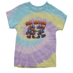 67 Lava Lightning Six Seven Meme Youth T-shirt Tie-Dye Jellybean