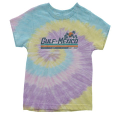 Gulf Of Mexico Established Year 1550 Youth T-shirt Tie-Dye Jellybean
