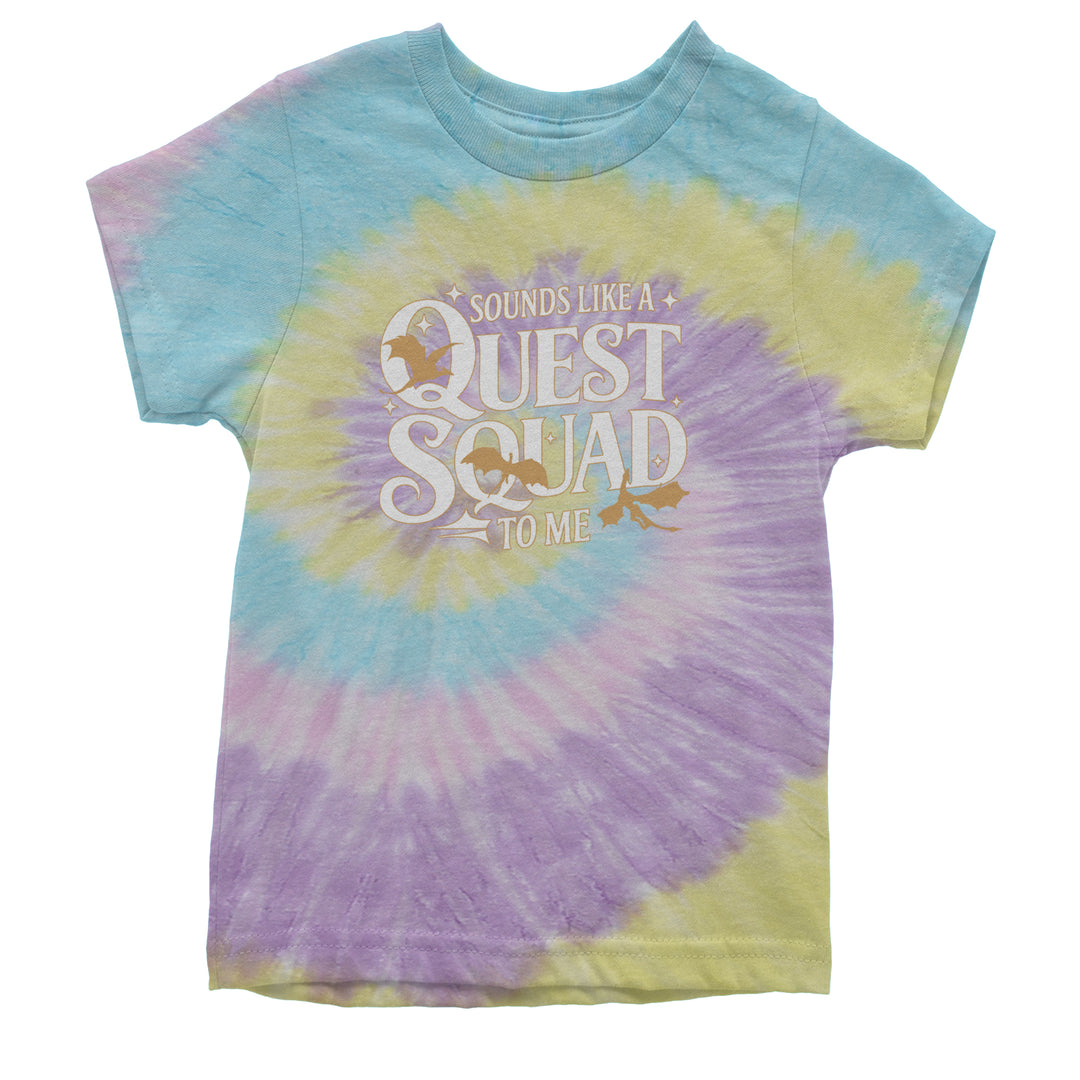 Sounds Like A Quest Squad To Me Empyrean Youth T-shirt Tie-Dye Jellybean