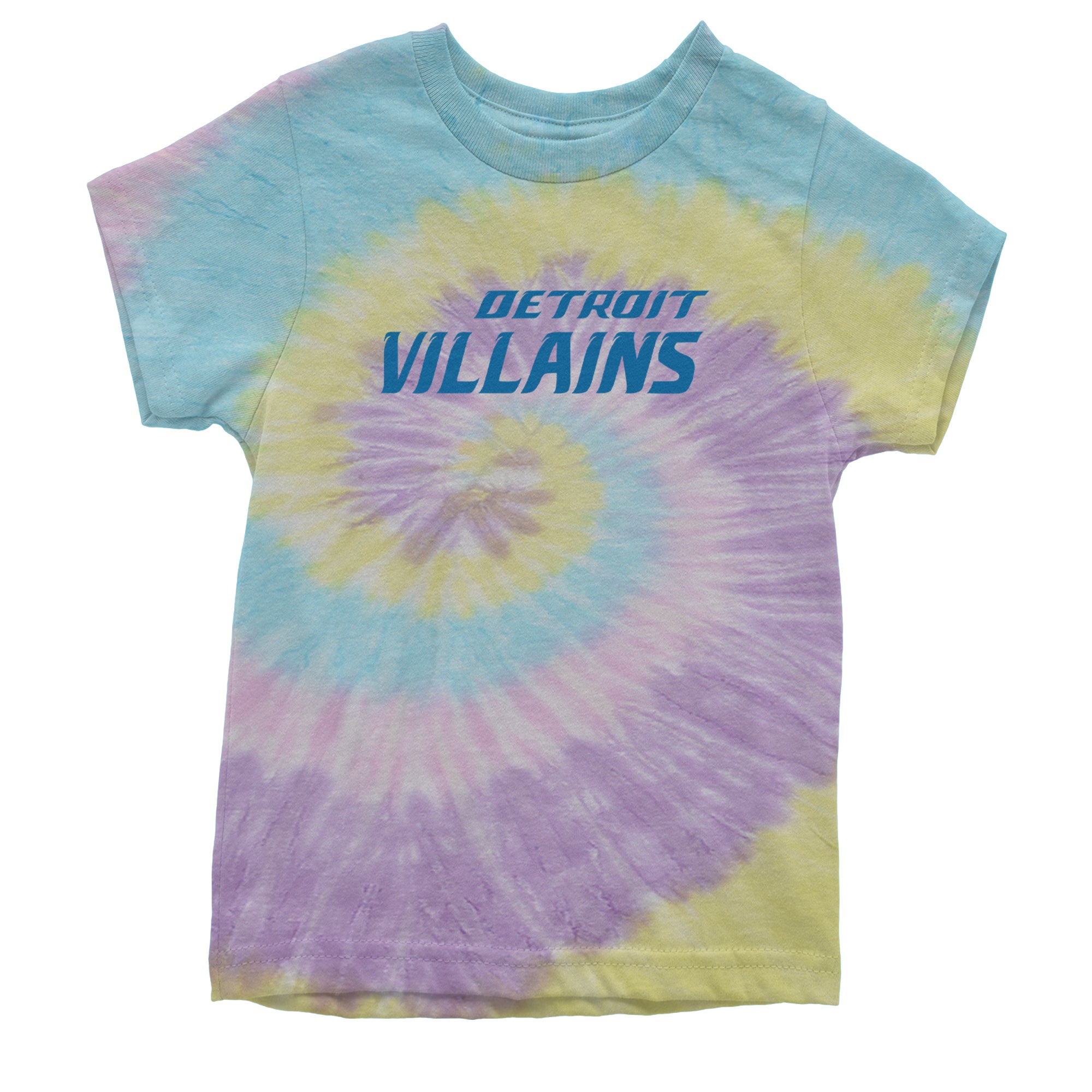 Detroit Villains Grit Football Youth T-shirt Tie-Dye Jellybean