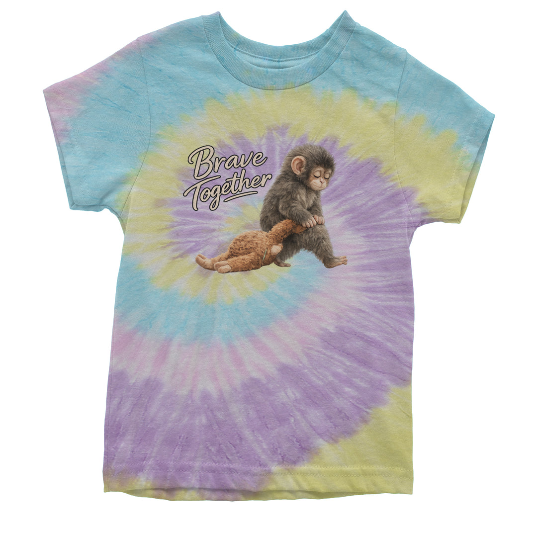 Punch Brave Together Stuffed Animal Youth T-shirt Tie-Dye Jellybean