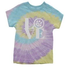 TLC LOVE Dog Rescue Youth T-shirt Tie-Dye Jellybean