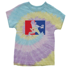 Batter Up Philly Baseball Phan Youth T-shirt Tie-Dye Jellybean