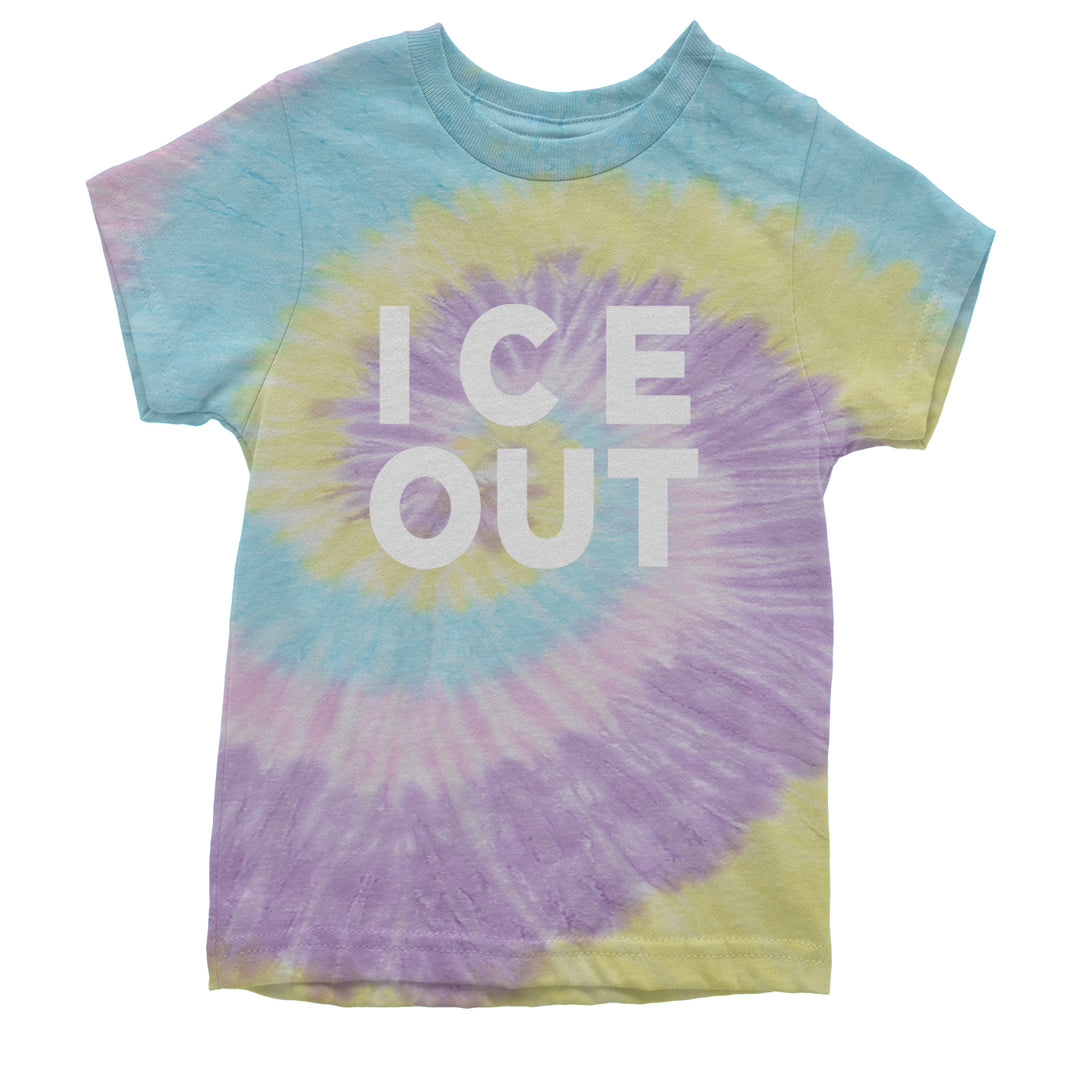 Ice Out Protest Youth T-shirt Tie-Dye Jellybean