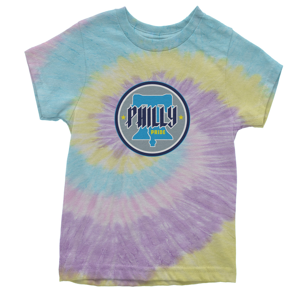 Philly Pride Liberty Bell Youth T-shirt Tie-Dye Jellybean