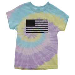 Redacted American Flag Youth T-shirt Tie-Dye Jellybean