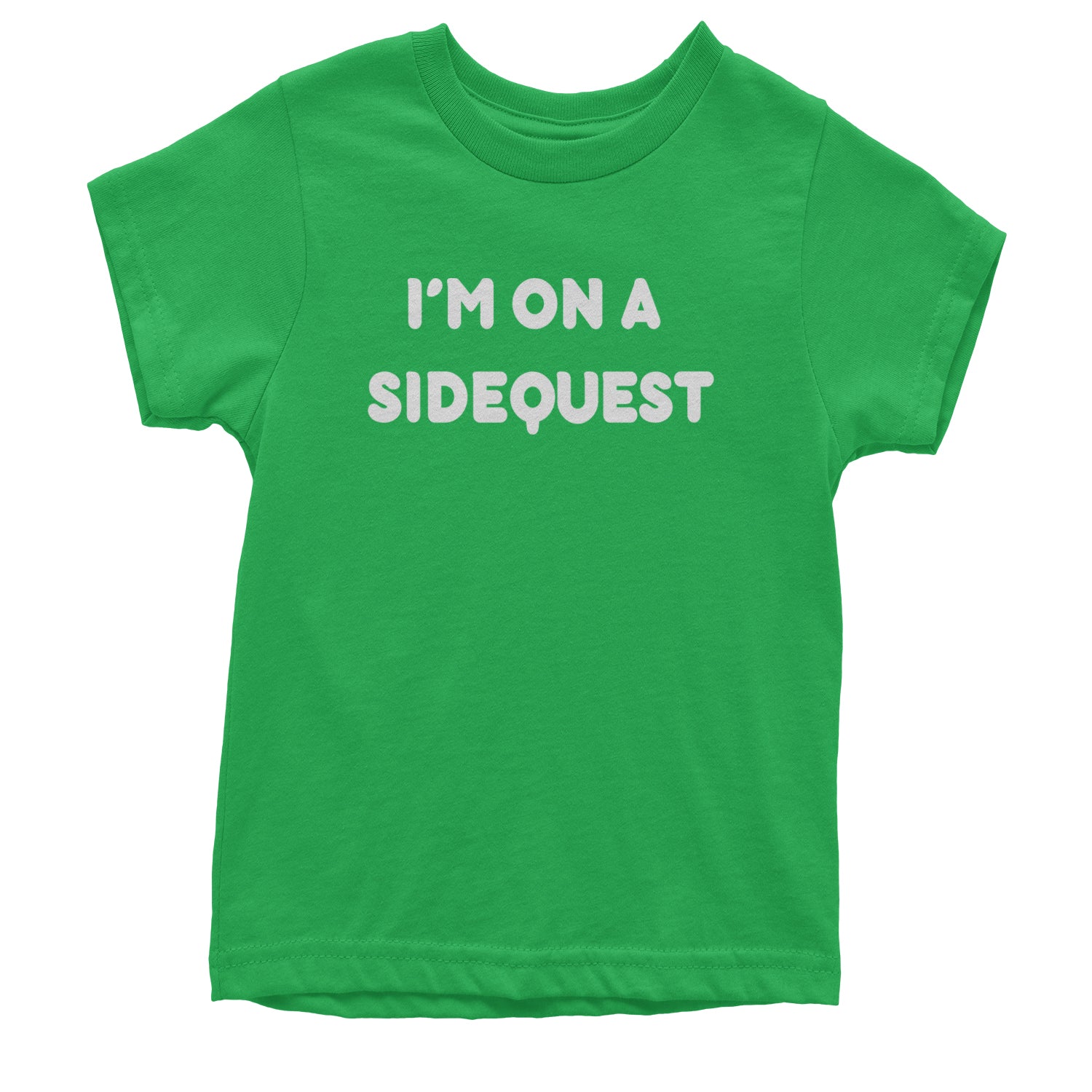 I'm On A Sidequest Festival Rave EDM Youth T-shirt Kelly Green