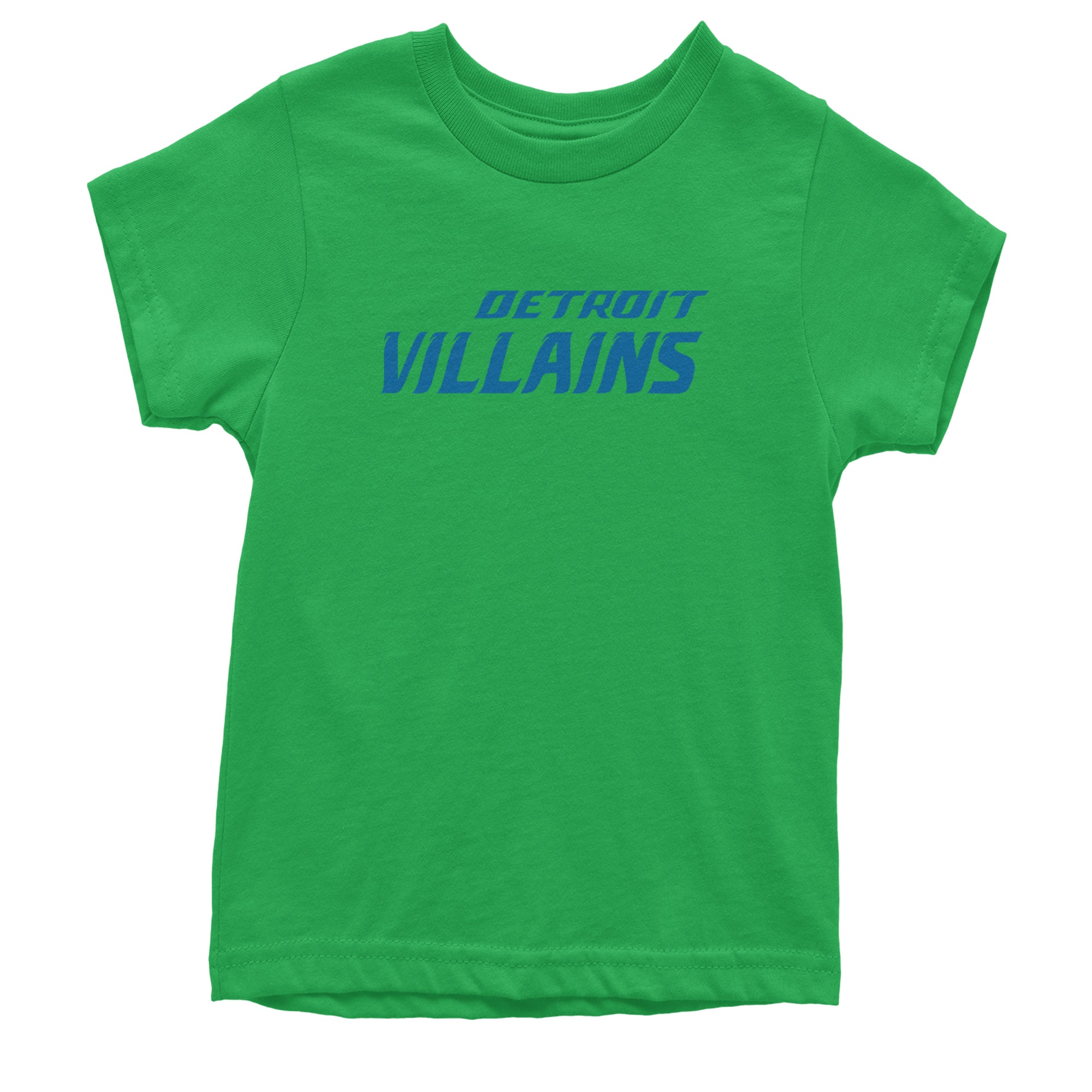 Detroit Villains Grit Football Youth T-shirt Kelly Green