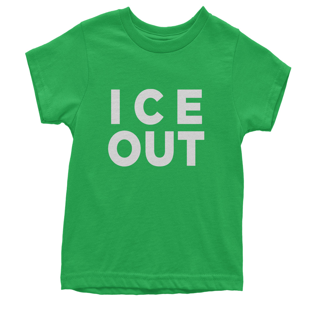 Ice Out Protest Youth T-shirt Kelly Green
