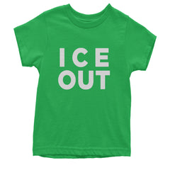 Ice Out Protest Youth T-shirt Kelly Green