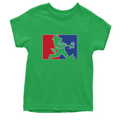 Batter Up Philly Baseball Phan Youth T-shirt Kelly Green