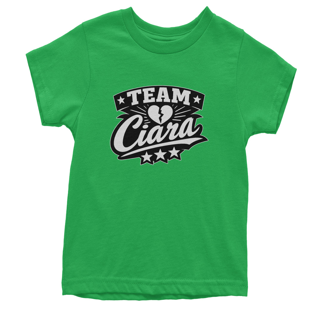 Team Ciara Scamanda Broken Heart Youth T-shirt Kelly Green