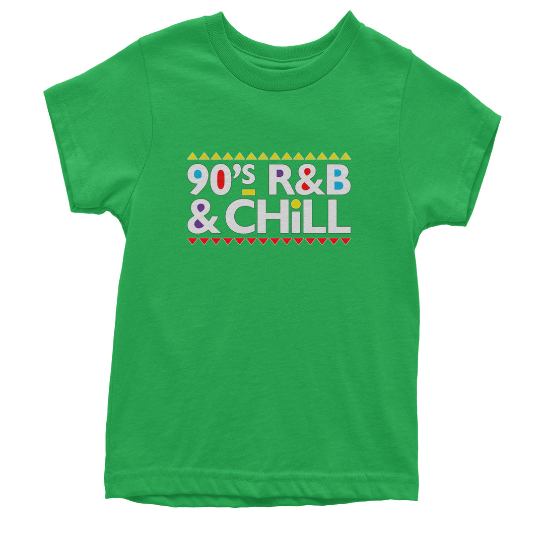 90s R&B and Chill Retro Throwback Youth T-shirt Kelly Green