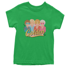 Stay Golden Girls Retro Youth T-shirt Kelly Green