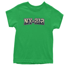 New York City 212 Area Code Skyline  Youth T-shirt Kelly Green