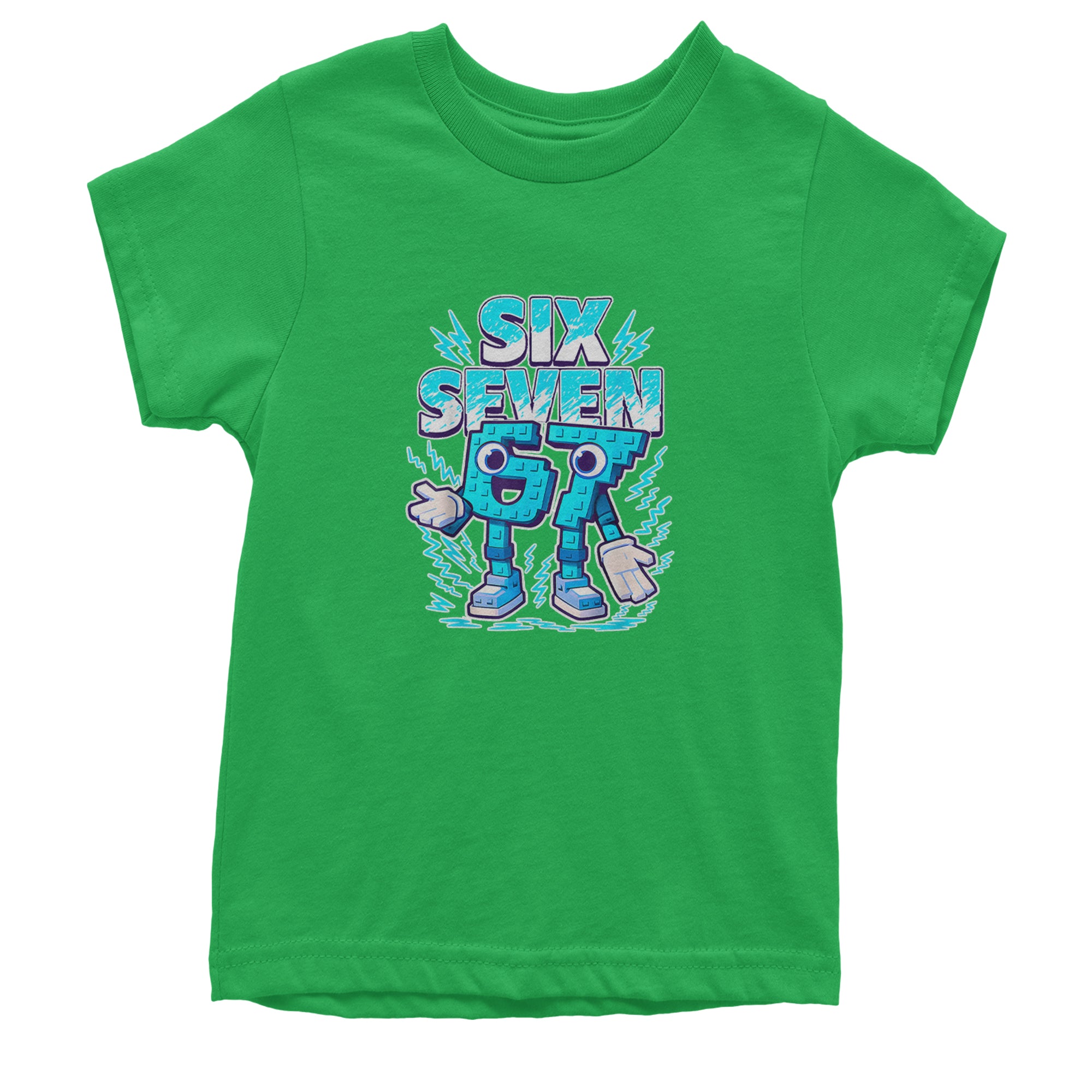 67 Brainrot Meme Slang Youth T-shirt Kelly Green