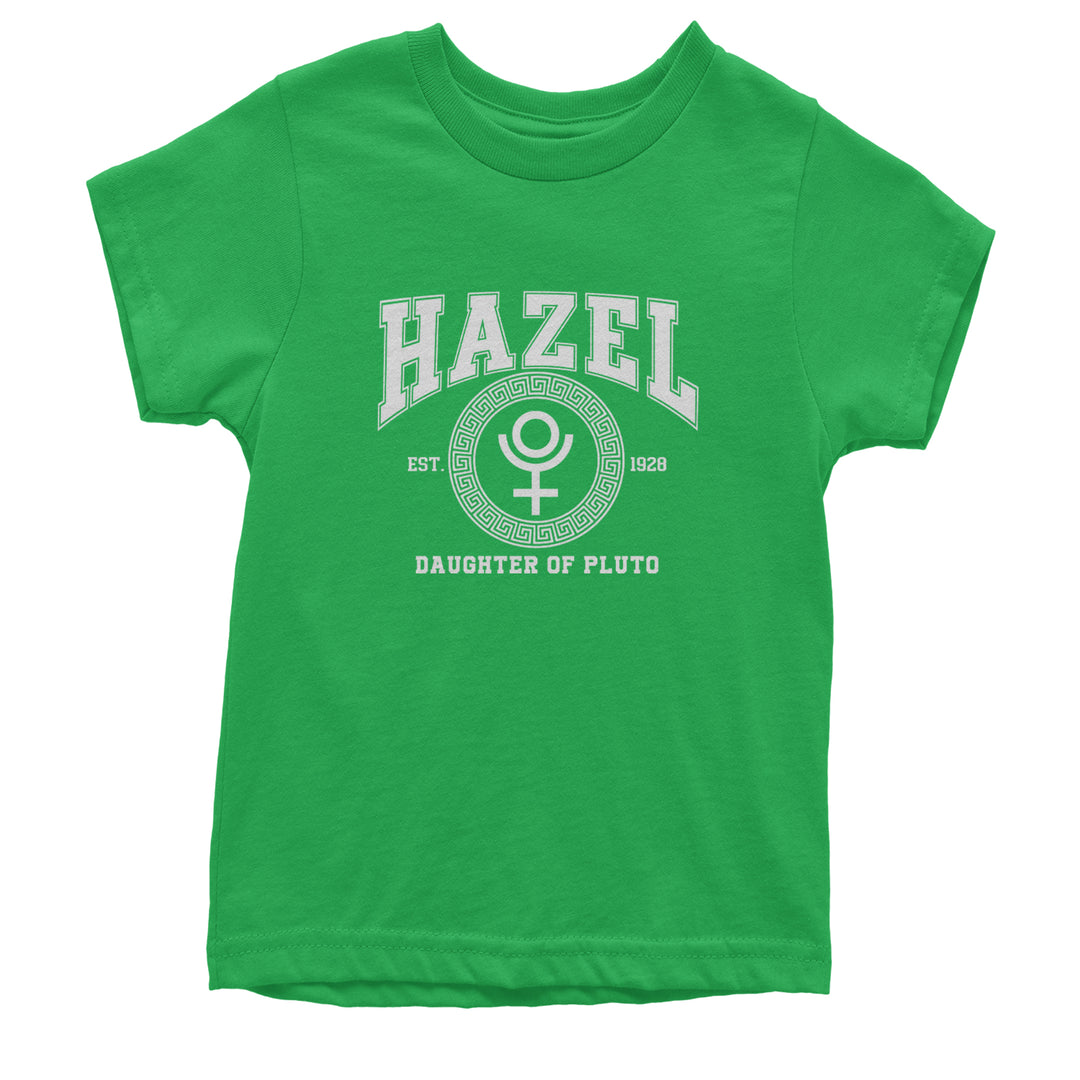 Hazel Daughter of Pluto Roman Gold Youth T-shirt Kelly Green