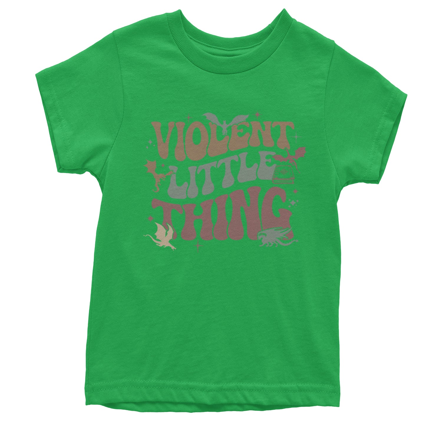 Violent Little Thing Dragon Youth T-shirt Kelly Green