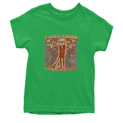 Tung Tung Tung Sahur Enforcer Youth T-shirt Kelly Green