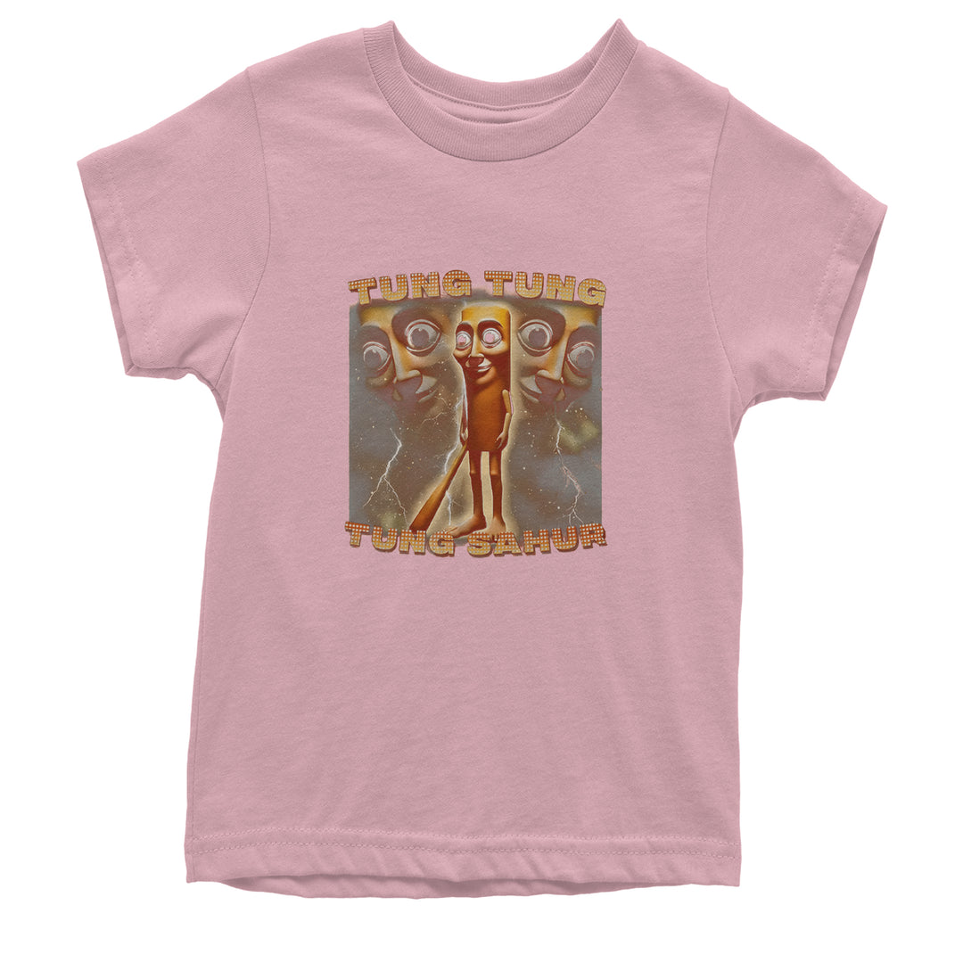 Tung Tung Tung Sahur Enforcer Youth T-shirt Light Pink