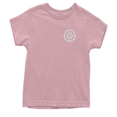 TLC To Love a Canine Dog Rescue White Youth T-shirt Light Pink