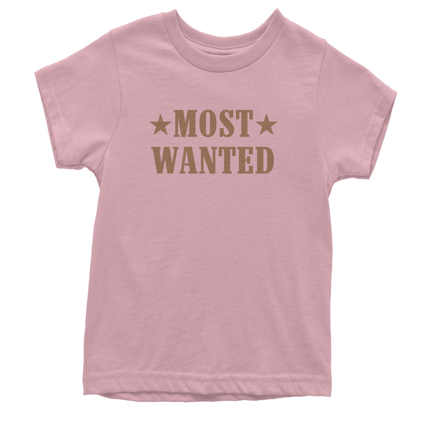 Most Wanted Cowboy Youth T-shirt Light Pink