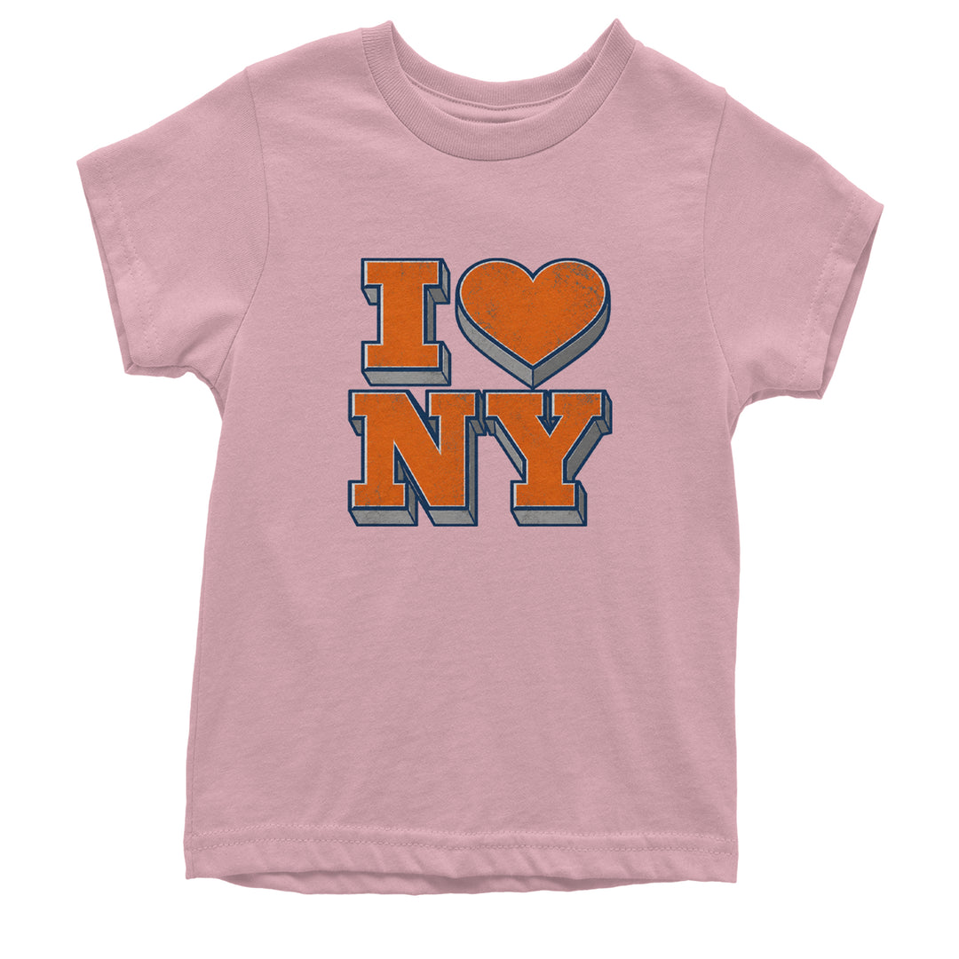 New York City Pride Heart Youth T-shirt Light Pink